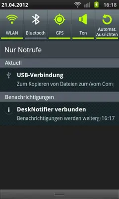 DeskNotifier android App screenshot 2