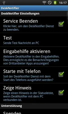 DeskNotifier android App screenshot 4